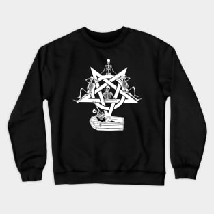 pentagram skeletons Crewneck Sweatshirt